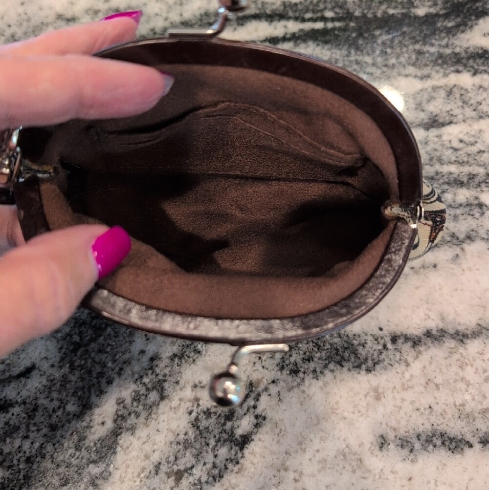 Brighton Floral Kiss Lock Wristlet Pouch - Picture 5 of 5